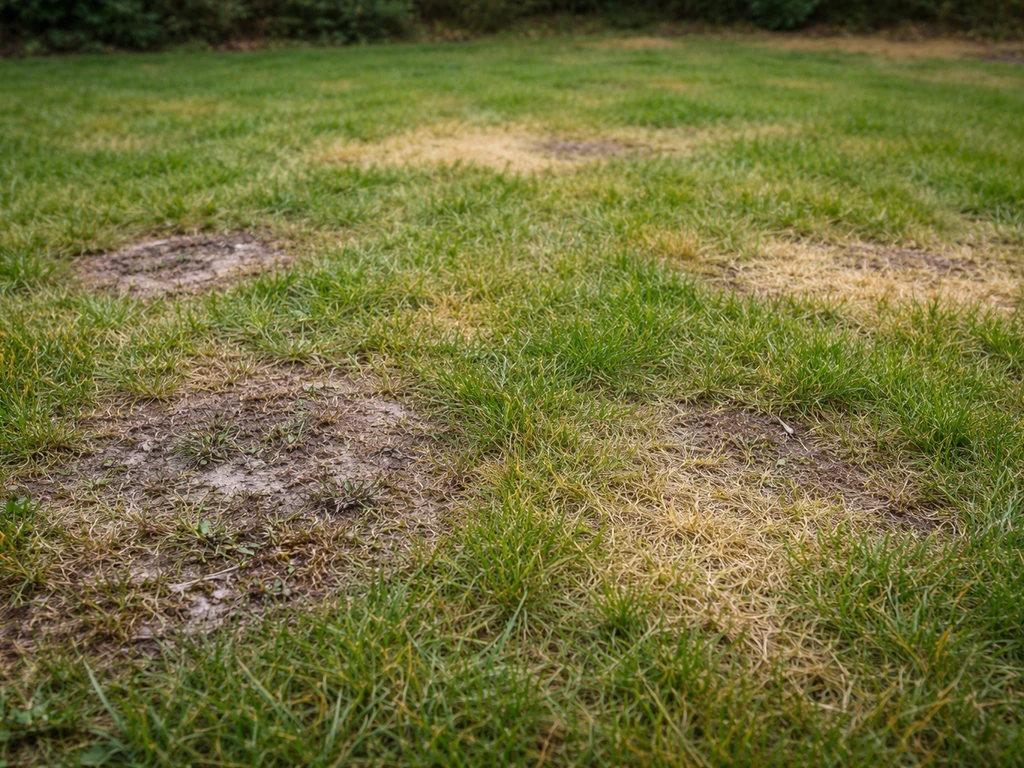 kale plekken in gras oorzaak