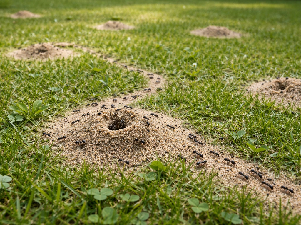 Oorzaak mieren in gras: stappen om ze te verhelpen