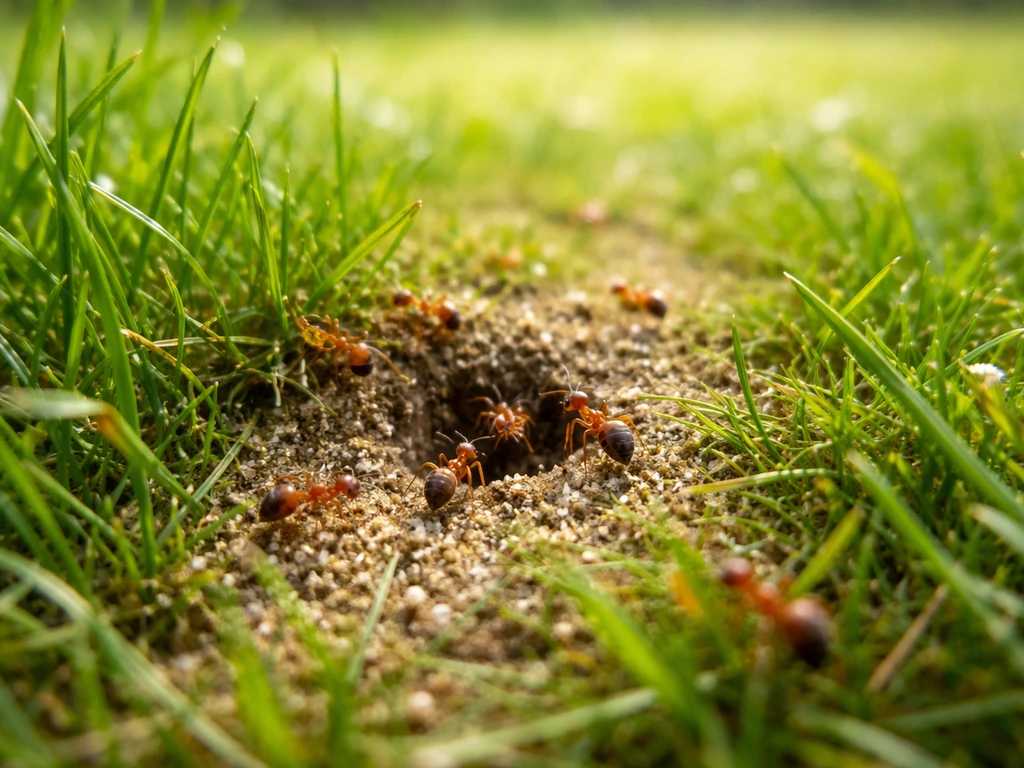 Oranje mieren in het gras: oorzaken, herkenning en aanpak