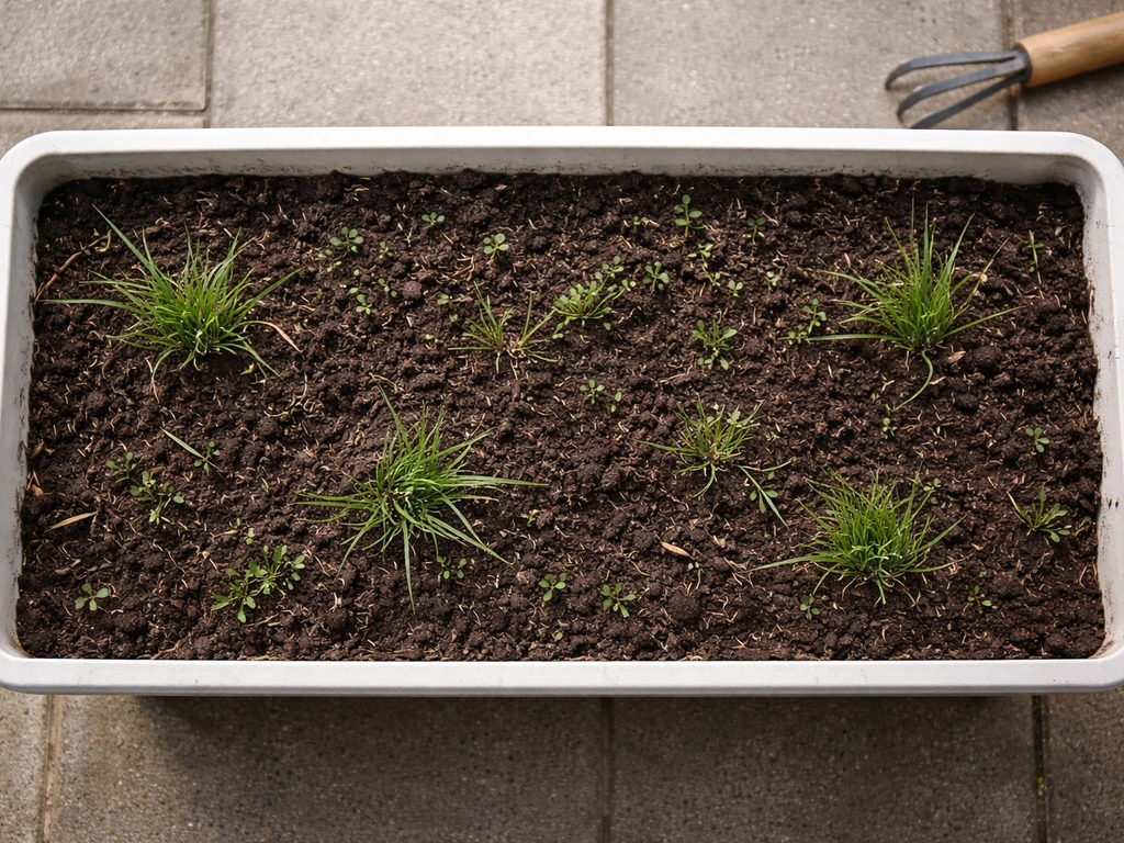 Gras in bloembak verwijderen en voorkomen: stappenplan