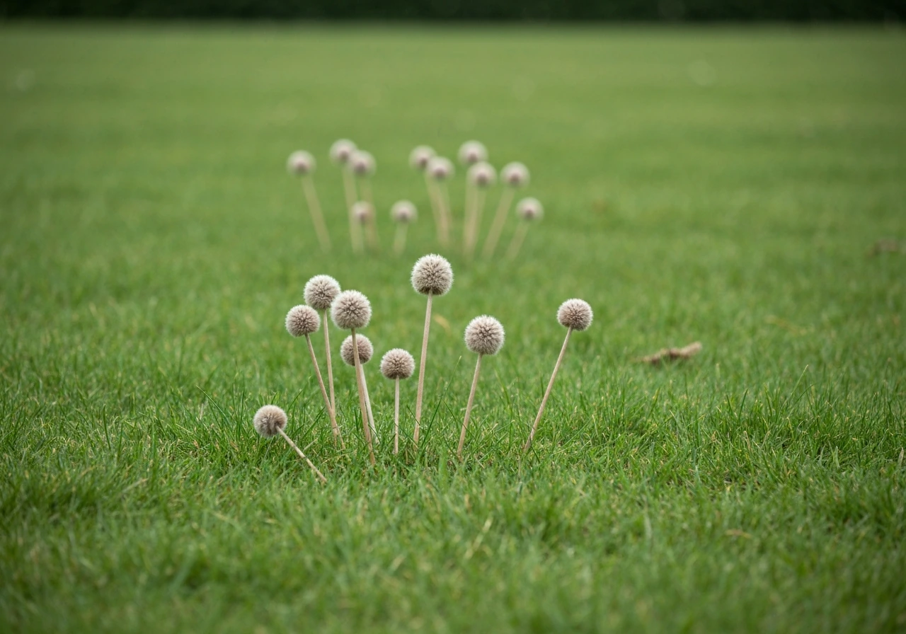 Wat betekent paddenstoelen in het gras en wat doe je?
